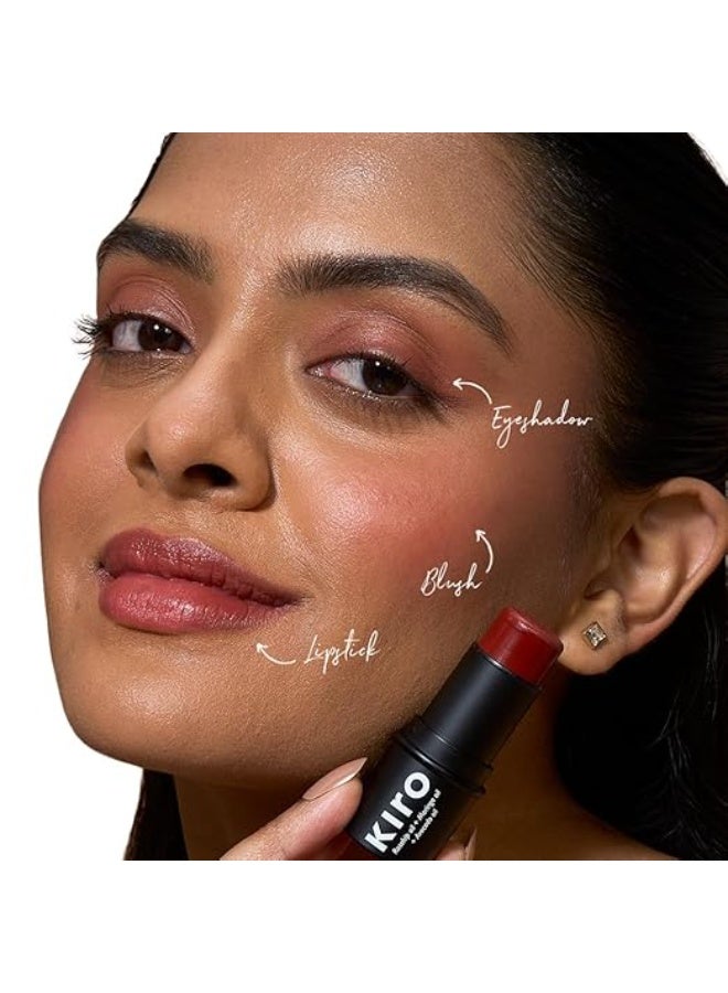 كيرو قلم كيرو وندر واند متعدد الاستخدامات - زهر الكرز، 7.5 غرام | قلم 3 في 1 - أحمر خدود، ظلال عيون، وملون شفاه | كريمي، خفيف الوزن، يدوم طويلاً | غني بزيت ثمر الورد، الأفوكادو، والمورينجا - Image 3